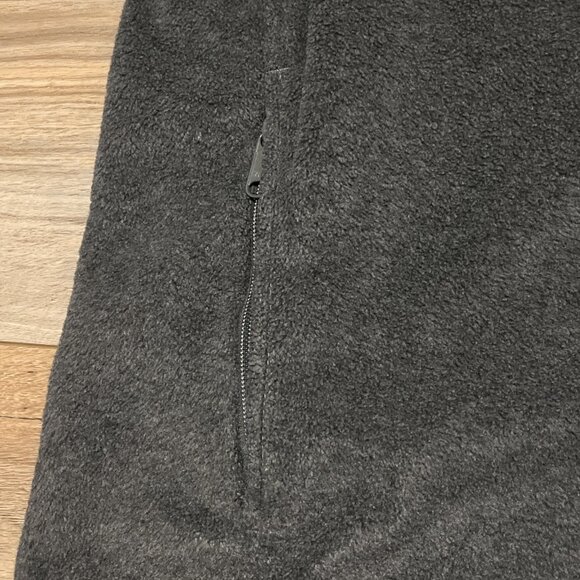 Men's Columbia Fleece Vest SZ LARGE Gray Full Zip Pockets Logo Outdoor - Picture 5 of 8